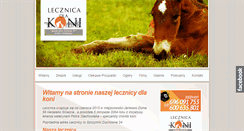 Desktop Screenshot of lecznica-koni.pl